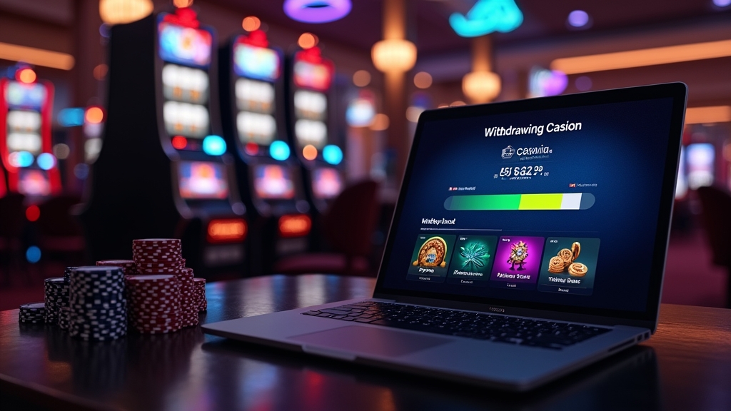 Tableau des jeux éligibles et progression de mise dans un casino sombre